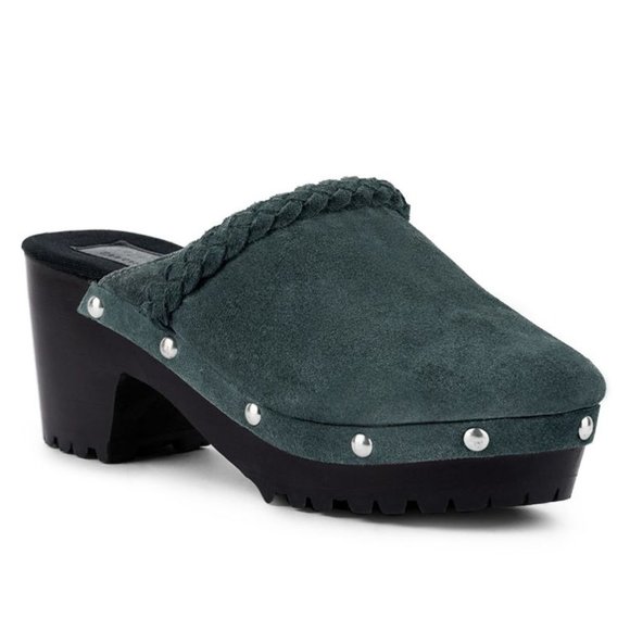 INCA Fine Suede Leather Clogs Grey Size 9.5 - Picture 1 of 6